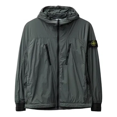 Stone Island Packable Jacket 'green' In Gray