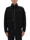 Stone Island Padded Anti-drip Vest In Black