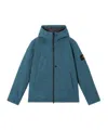 Stone Island Micro Twill Padded Hood Jacket In Blue