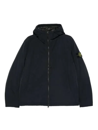 STONE ISLAND PADDED HOODED JACKET WITH ANTI-DROP TREATMENT