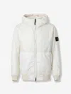 Stone Island Hooded Padded Jacket In Neutral