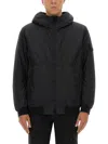 Stone Island 4100013 Padded Nylon Windbreaker In Black