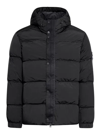 Stone Island Padded Jacket In Black