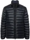 Stone Island Compass-badge Padded Jacket In Blue
