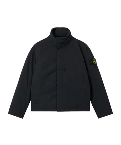 Stone Island Padded Jacket With Anti-drop And Zip Pockets In Black