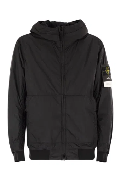 Stone Island Padded Jacket With Drip-proof And Wind-resistant In Black
