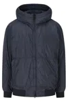 Stone Island Padded Jacket With Drip-proof And Wind-resistant In Blue