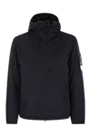 Stone Island Padded Jacket With Hood And Drip-proof In Blue