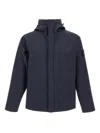 Stone Island Padded Jacket With Hood In Blue