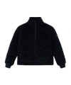 Stone Island Padded Jacket With Ribbed Cuffs And Zip Fastening In Blue