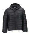 Stone Island Padded Logo-patch Jacket In Black