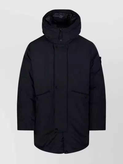 STONE ISLAND PADDED PARKA LONG LENGTH HOOD SIDE POCKETS