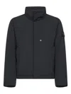 Stone Island Micro Twill Padded Jacket In Black