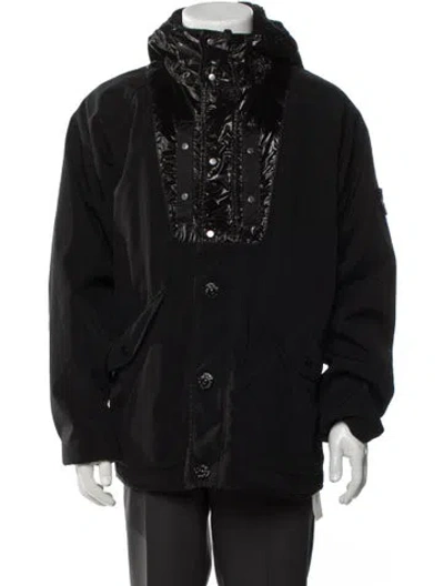 Pre-owned Stone Island Panama Parka In Black