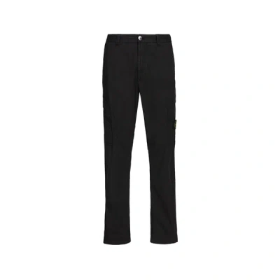 Stone Island Pantalon Cargo Droit In Blue
