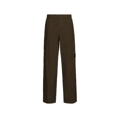 Stone Island Pantalon Cargo En Coton In Green