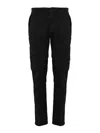 Stone Island Logo Patch Tapered Leg Sweatpants In Black