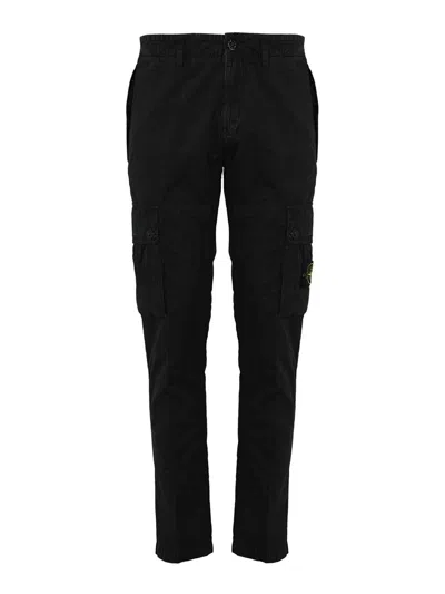 STONE ISLAND TROUSERS IN OLD EFFECT CANVAS