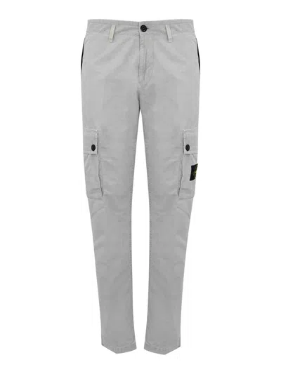 STONE ISLAND TROUSERS IN OLD EFFECT CANVAS