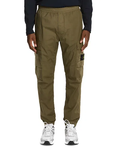 Stone Island Pantalone Patch Cargo Trousers In Green
