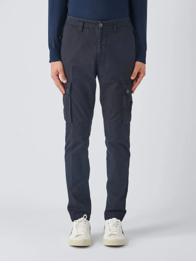 Stone Island Pantalone Slim Trousers In Black