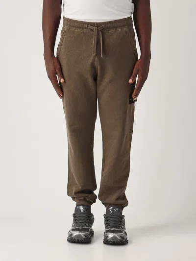 Stone Island Pantalone Tuta Trousers In Brown