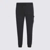 Stone Island Brushed Cotton Joggers With Adjustable Drawstring And Side Logo Badge In Brown