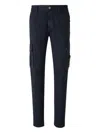 Stone Island Cotton Trousers With Logo In Black