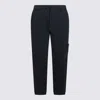 Stone Island Men Cotton Trousers With Drawstring In Blue