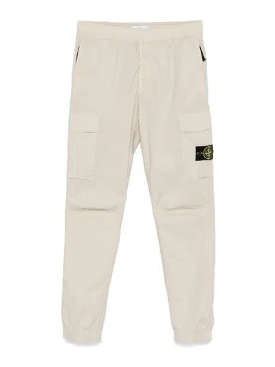 Stone Island Cargo Pants In Beige