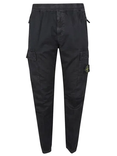 Stone Island Pants In Black