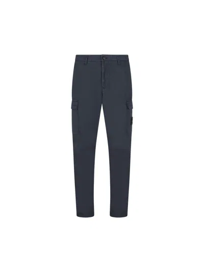 Stone Island Pants In Blue