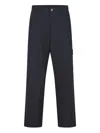 Stone Island Relaxed Fit Trousers Featuring Pockets In Blue