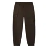 Stone Island Loose-fit Cargo Trousers With Elasticated Zipped Cuffs In Brown