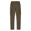 Stone Island Compass-patch Cargo Trousers In Green