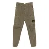 Stone Island Cargo Pocket Elasticated Trousers In Brown
