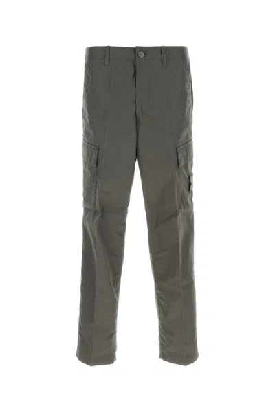 Stone Island Cargo Trousers Featuring Multiple Pockets In Animal Print