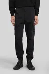 Stone Island Utility Trousers Featuring Elasticated Cuffs In Black