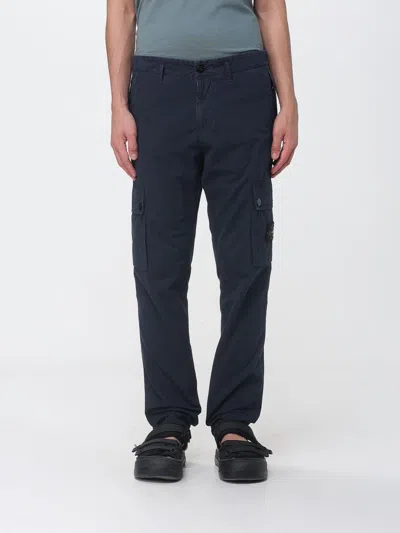 Stone Island Pants Men  In Blue
