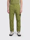 Stone Island Green Polyamide Solid Joggers In Green
