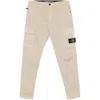 Stone Island Compass-badge Tapered Trousers In Multicolor