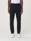 Stone Island Shearling And Suede Cargo Trousers In Blau 1