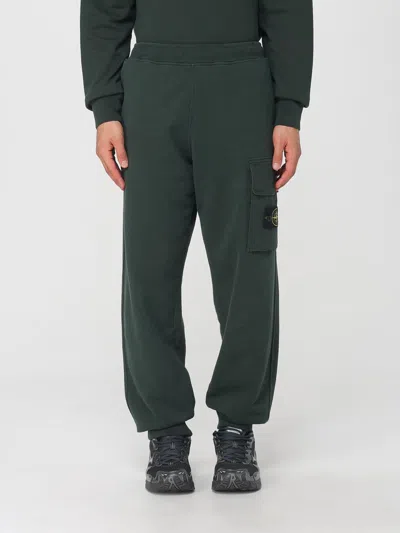Stone Island Pants  Men Color Blue In Green