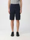 Stone Island Old Effect Cotton Cargo Bermuda Shorts Clothing In Black