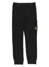 Stone Island Sweatpants With Logo Badge Kids In Black