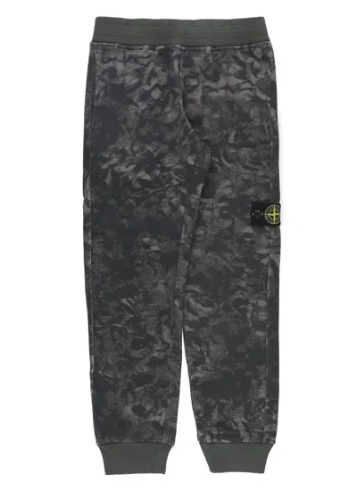 Stone Island Pants With Logo In Black