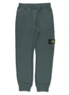 Stone Island Pants With Logo In Green