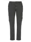 Stone Island Stretch Cotton Tela 'paracadute' Cargo Pants In Grey