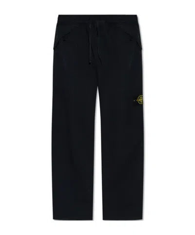 Stone Island Pants With Pockets In Black
