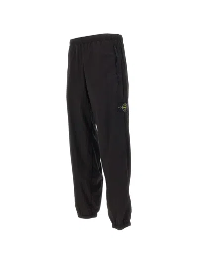 Stone Island Paracadute Pocket Trousers In Black